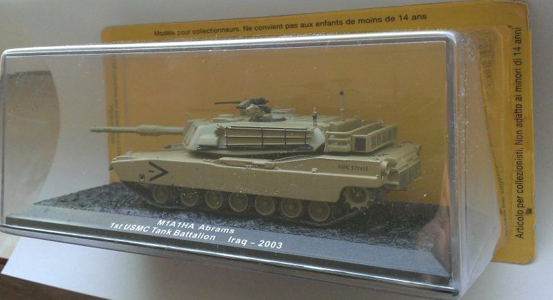 Macheta Tanc M1A1HA Abrams puscasi marini SUA 2003 - Altaya 1/72