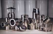 Horn de inox Coș de fum Burlane din inox izolate!