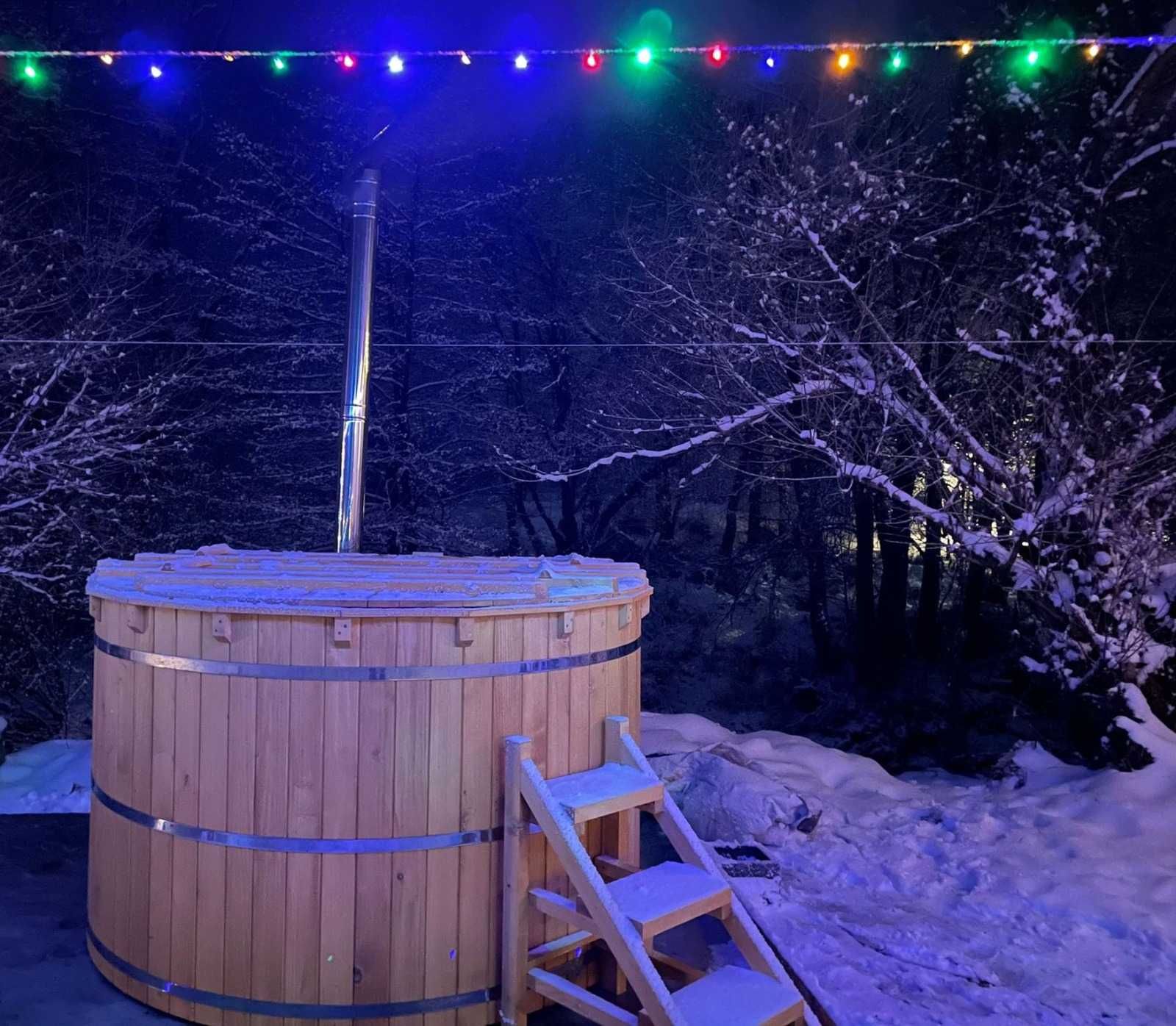 STOC -Ciubar cu apa fierbinte, HotTub, piscina, sauna, Spa rustic