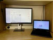 laptop dell latitude e7240 si monitor dell IPS P2414H