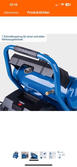 Безмаслен компресор Scheppach HC10 Twin-8 бара,750W