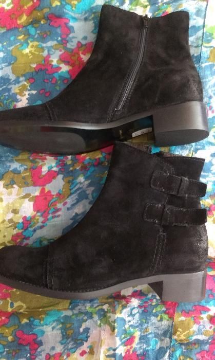 CIABОO/Trespass Черни боти от ест.кожа обърната №37