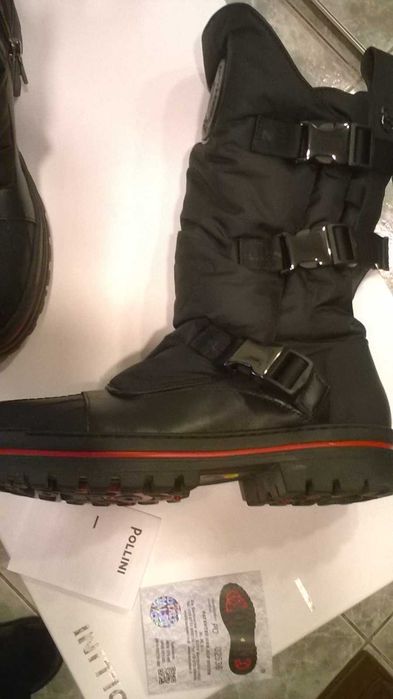 POLLINI Cizme, ghete înalte din piele,  calitate , sistem antiderapant