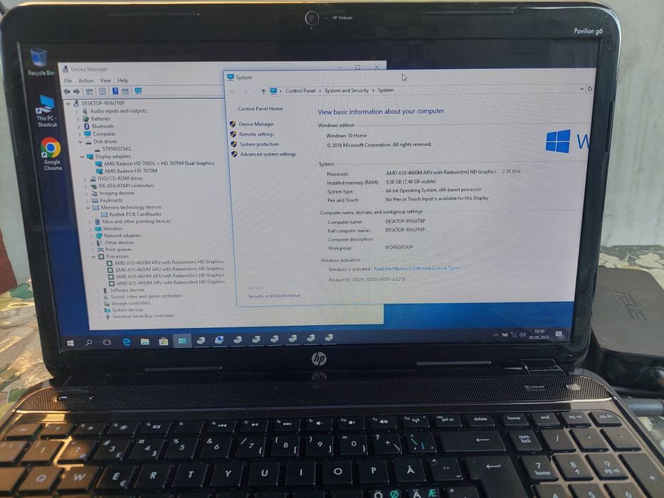 Laptop HP Pavilion AMD A10