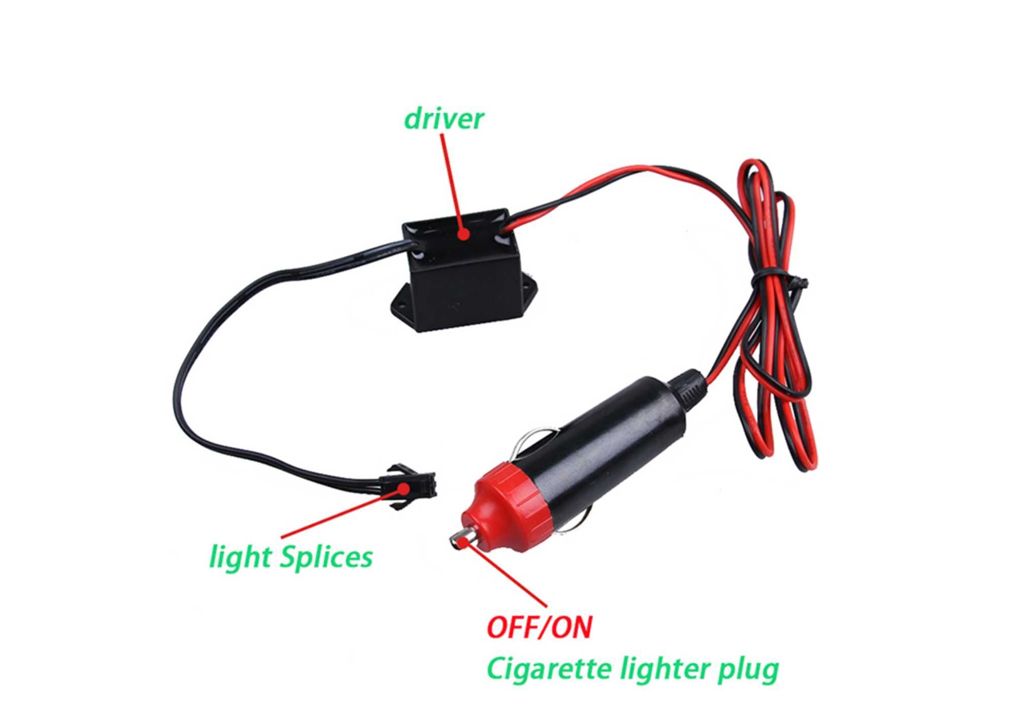 LED интериорна лента за табло зелена 12V 2м амбиентно осветление