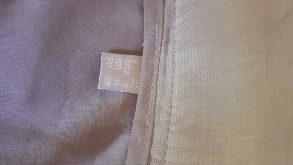 Pantalon Stefanel  din in croi in trend ampli noi M/38.