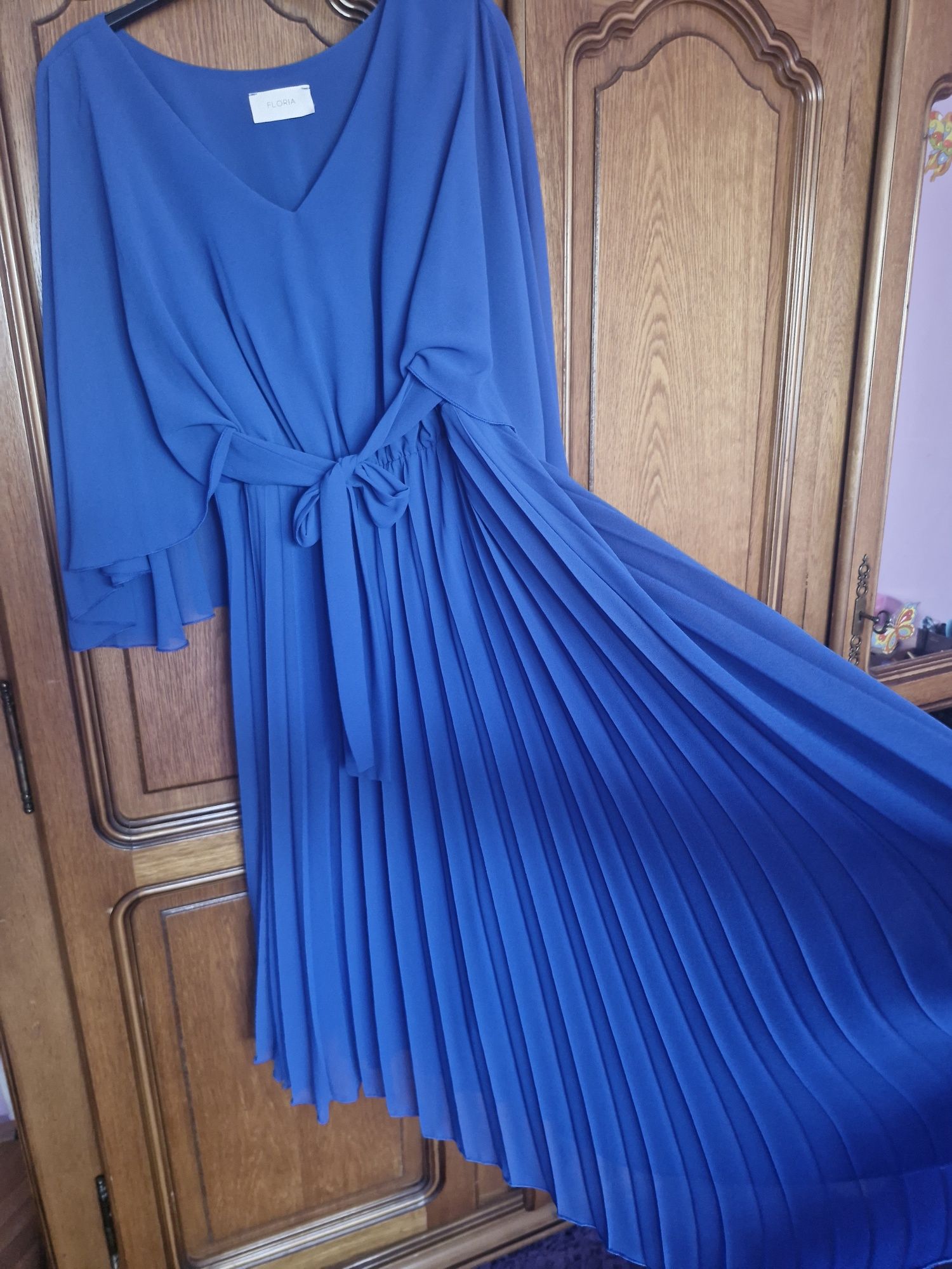 Rochie midi plisata Floria