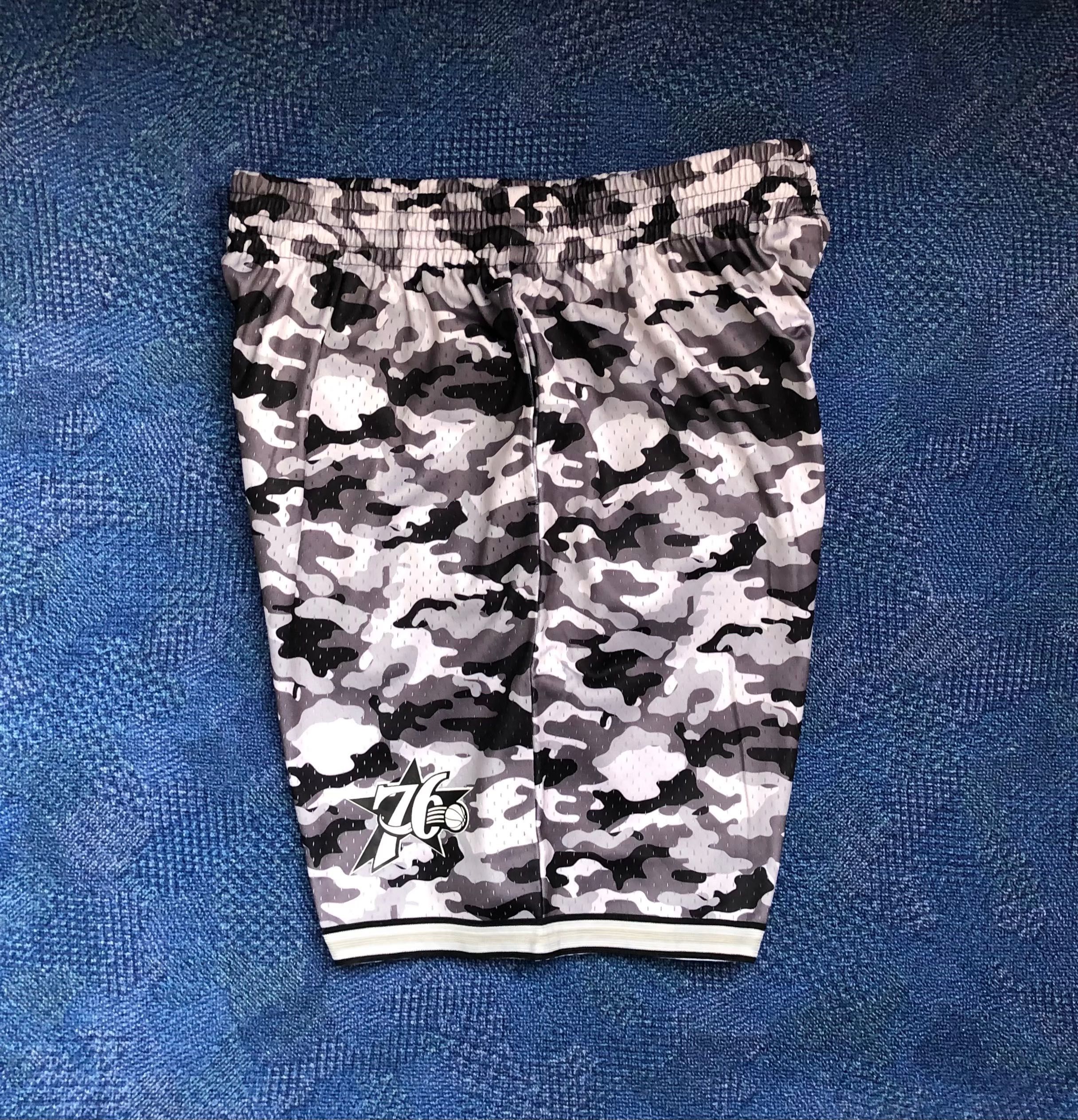 Mitchell & Ness NBA Philadelphia 76ers Camo Shorts ОРИГИНАЛ мъжки къс