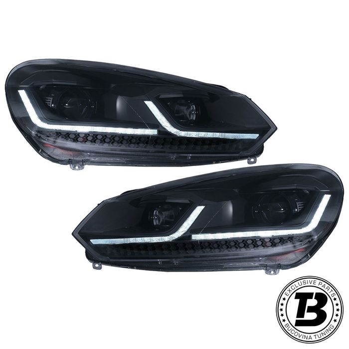 Faruri LED compatibile cu VW Golf 6 Golf 7.5 Design