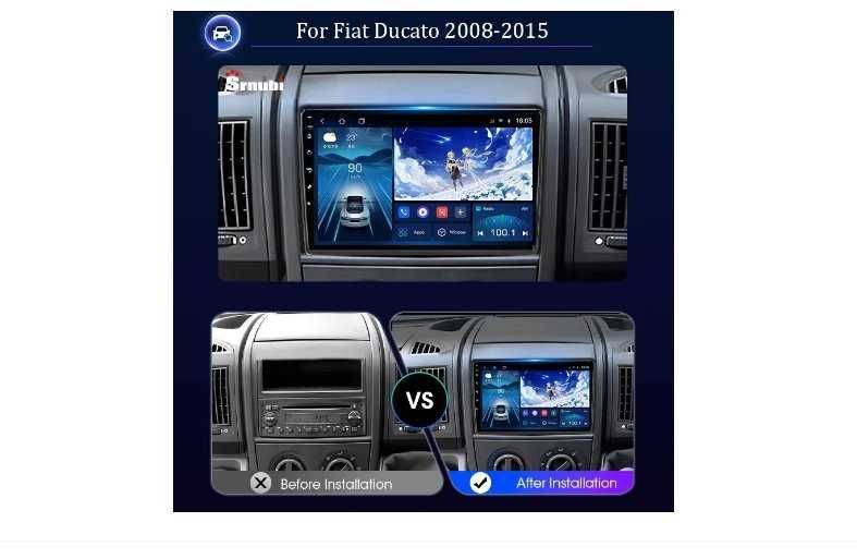 Fiat Ducato Citroen Jumper Peugeot Boxer  2006-2022 НАВИГАЦИЯ АНДРОИД