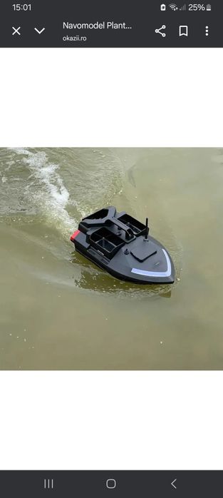 Navomodel plantat cu GPS + acumulator de rezervă