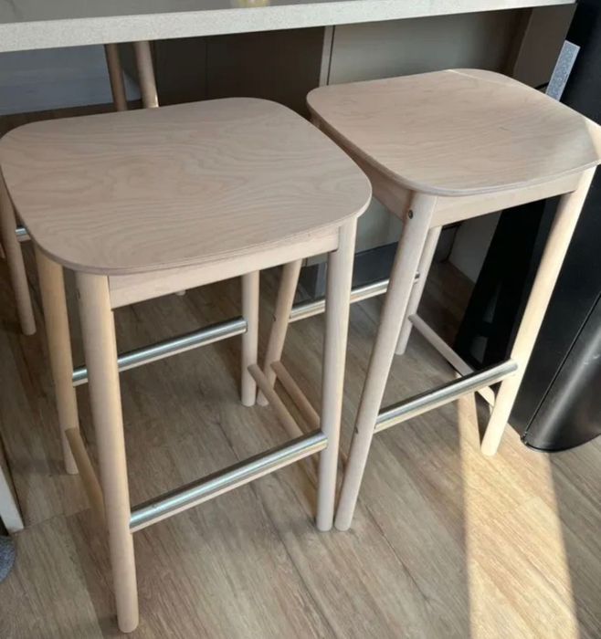 Scaun de bar lemn deschis (2)