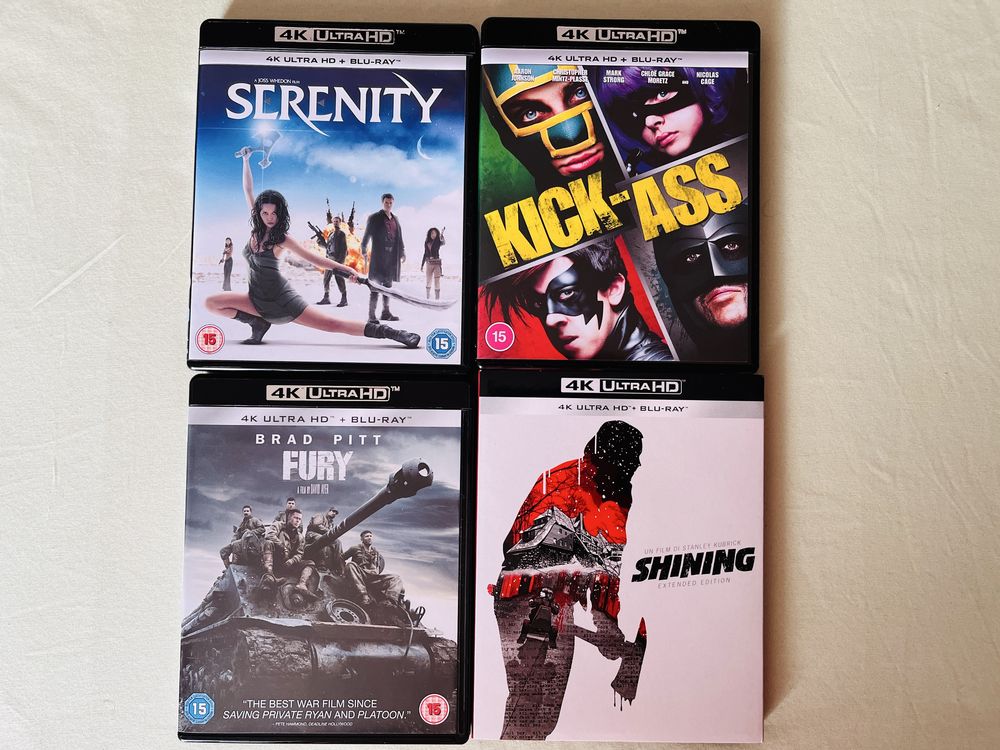 4К Blu-ray филми на супер цени! (Fury, KickAss, Shining, Serenity…)