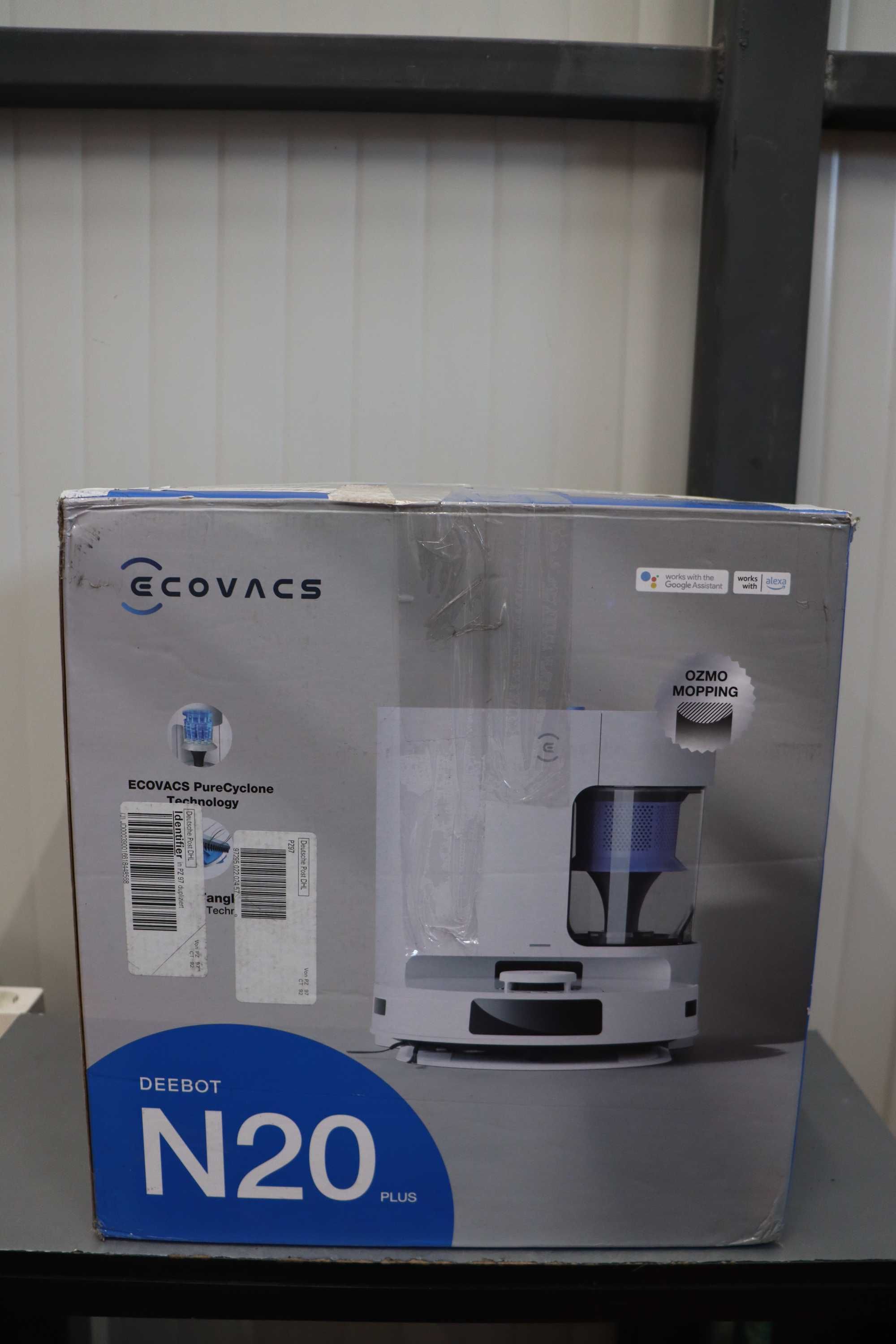 Робот прахосмукачка Ecovacs DEEBOT N20 Plus,Сухо/мокро, Самопочистващ