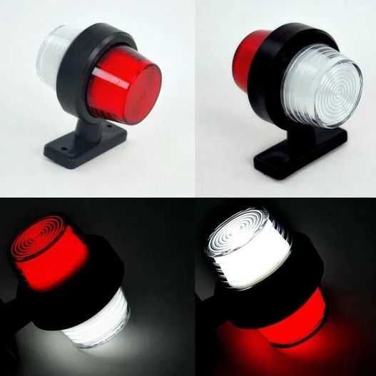 1бр. Лед LED НЕОН рогчета светлини габарити червено-бяло 24V