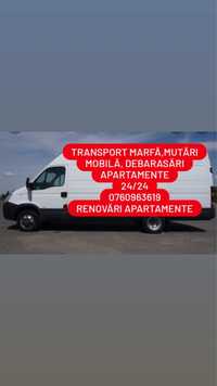 Transport marfa/Mutari mobila/Debarasari/Pixuri,caiete carti folosite