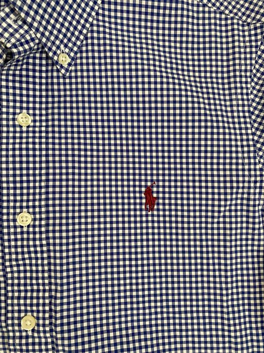 RALPH LAUREN-camasa in stare impecabila, in carouri pentru barbati,S/P