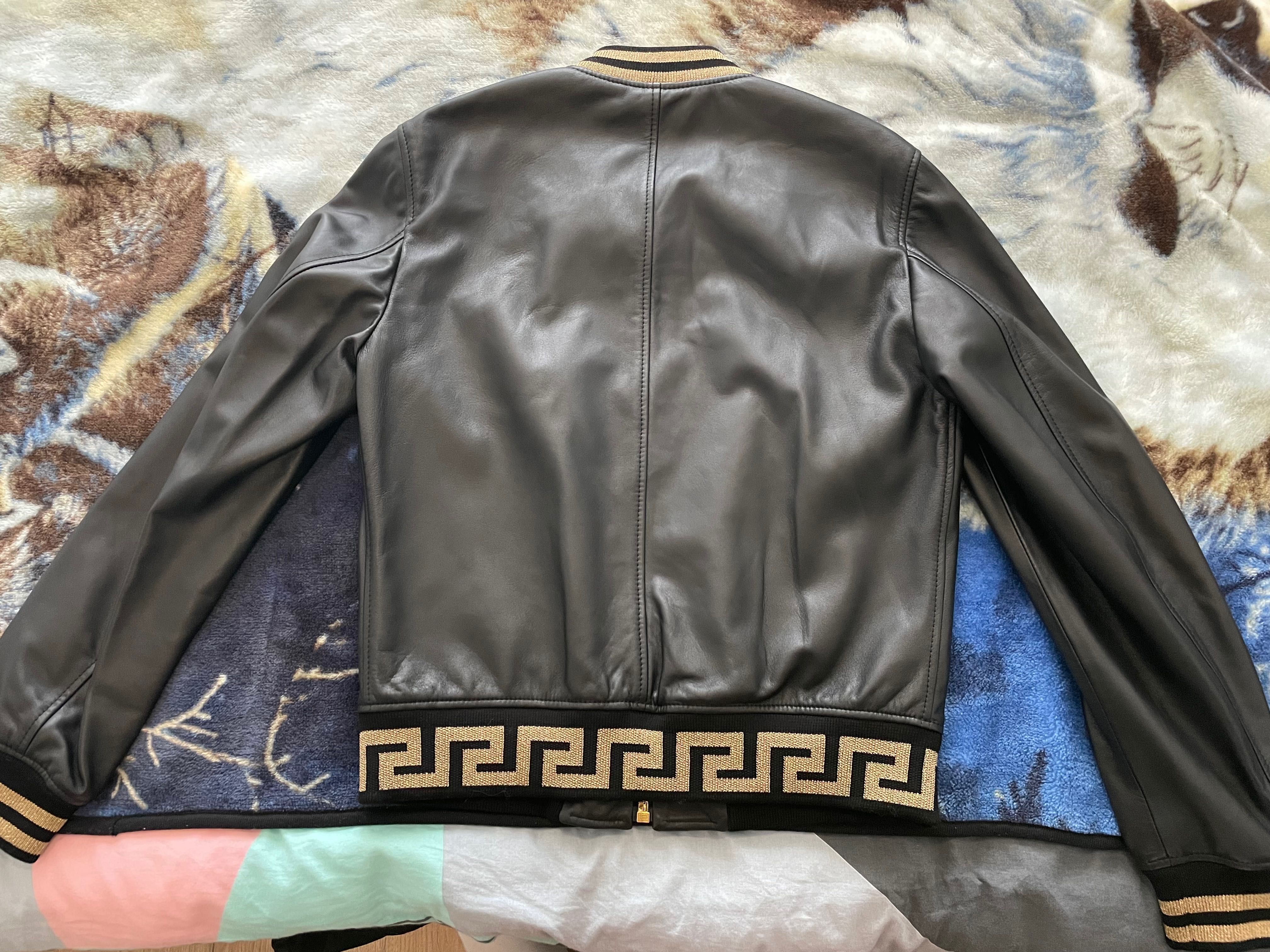 Мъжко кожено яке Versace Bomber Jacket