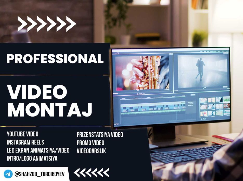 Услуги видеомонтажа | Videomontaj xizmati