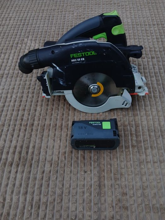 Circular FESTOOL HKC 55 EB, corp și acumulator 5.2 ah