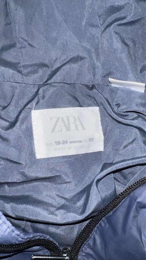 18-24 Zara куртка пуховик на 2 года