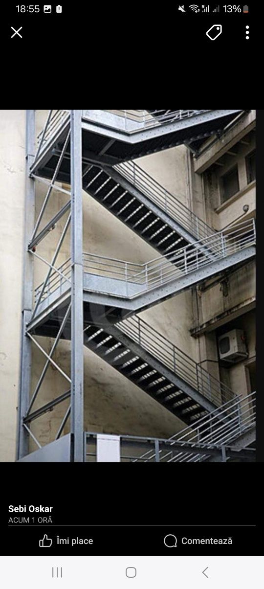 Scări zincate pentru esterior