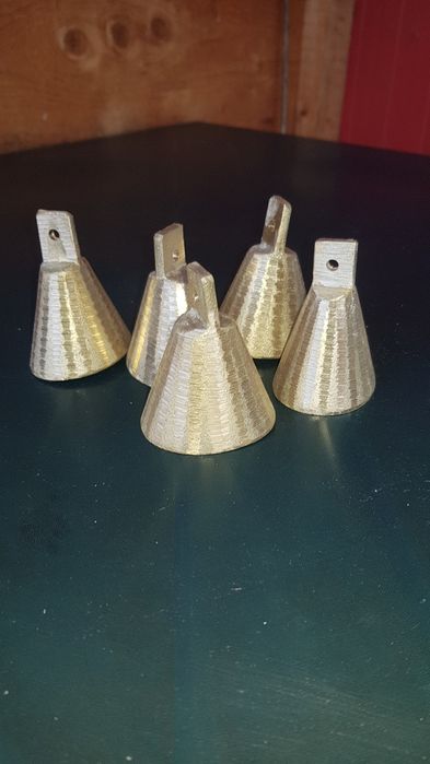 Clopote duble din alamă 10 cm