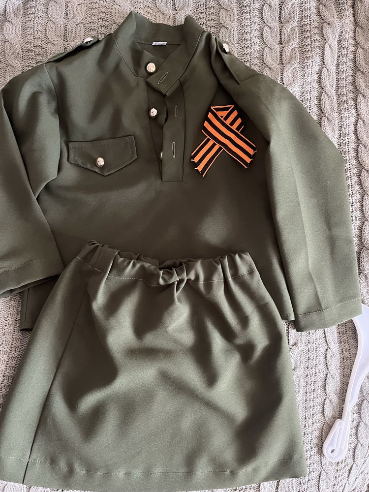 Костюм военный для девочки