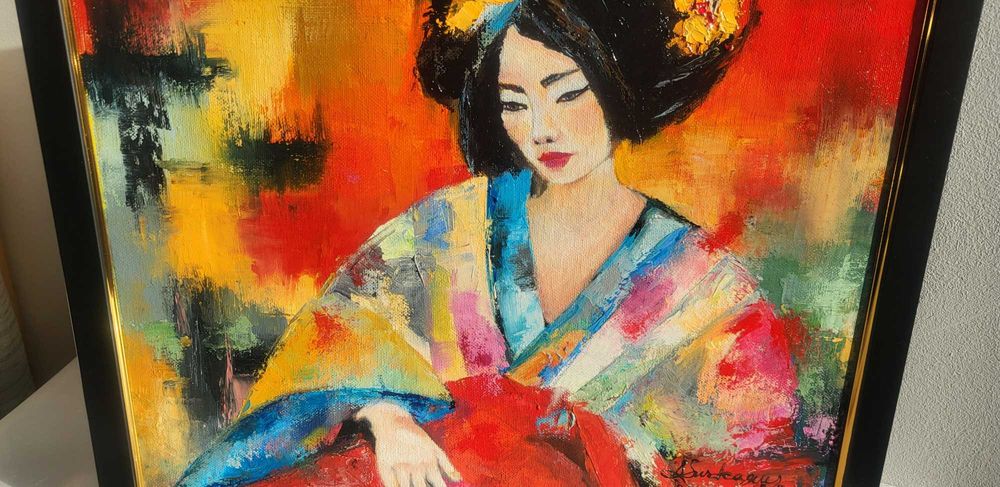 Pictura, tablou modern nou, -JAPONEZA- pictor roman consacrat