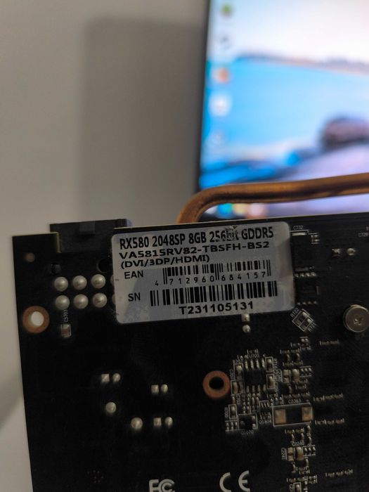 Placă video AMD RX580 2048SP 8GB GDDR5