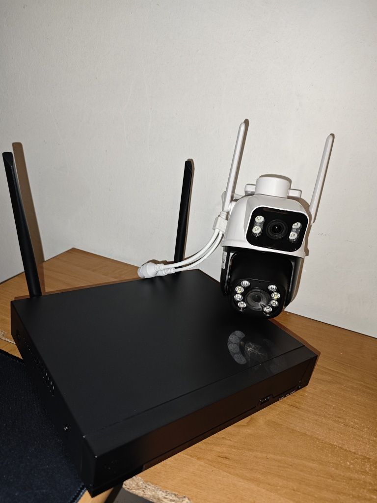 4бр двойни WiFi  камери С WIFI NVR
