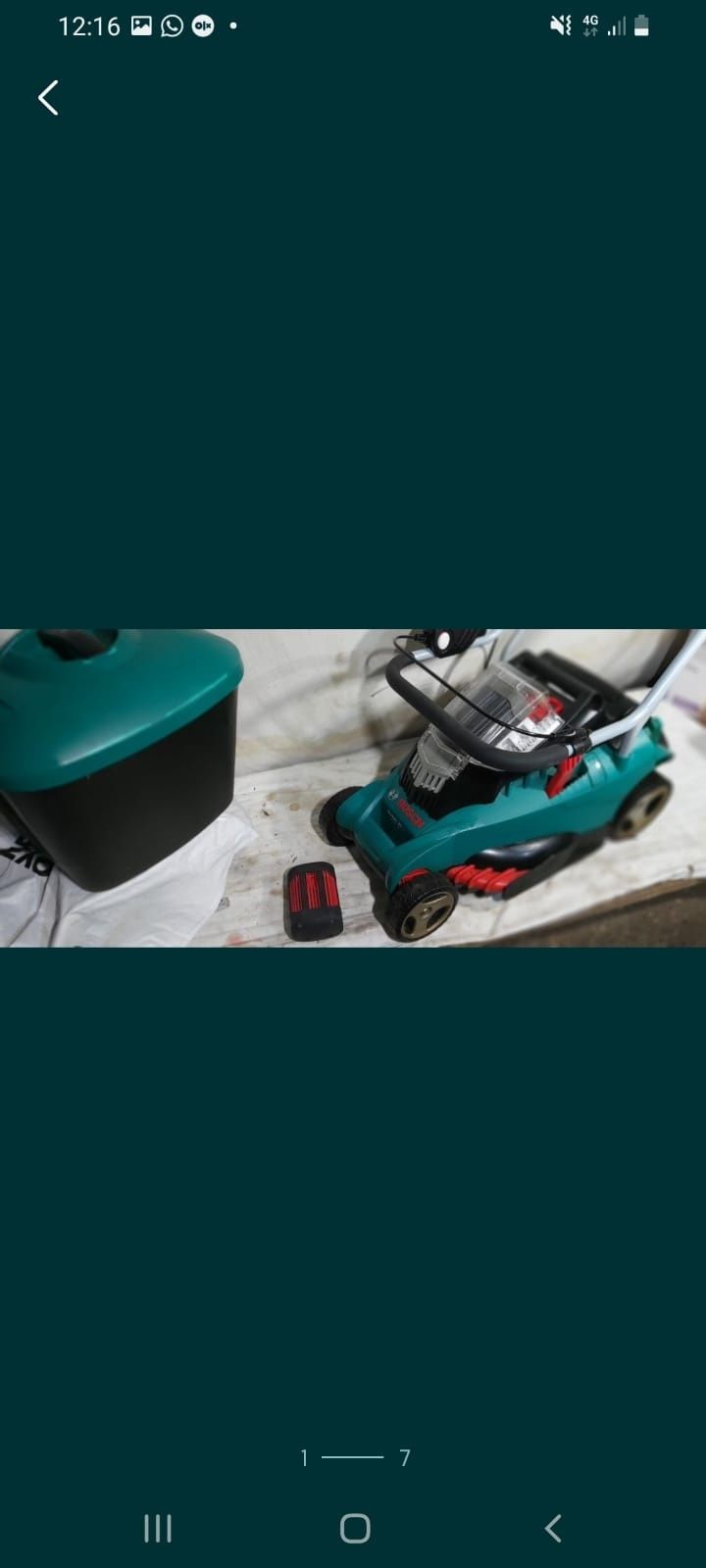 Bosch Rotak 36 V Husqvarna gazon suflanta frunze