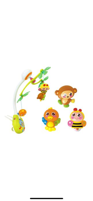 Carusel muzical cu jucarii pentru pătuț – Ramiz