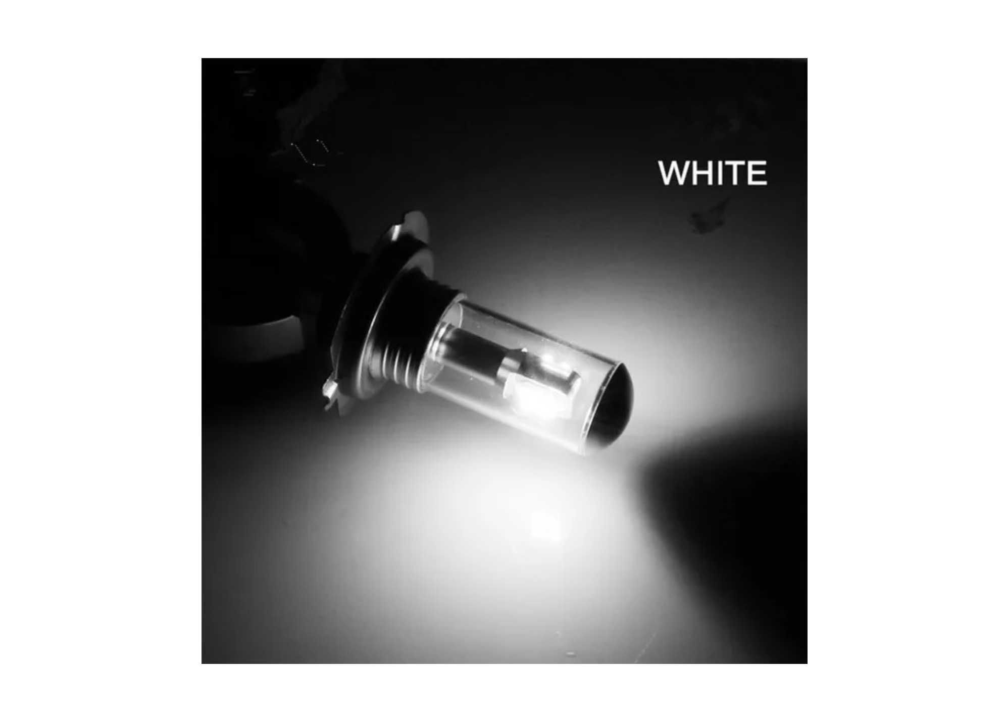Комплект от 2 броя ЛЕД LED крушки за фарове H7 Х7 12V-24V Бели 6000k