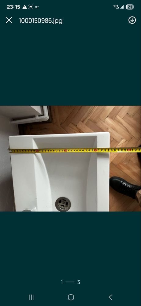 Lavoar cu mobilier si baterie