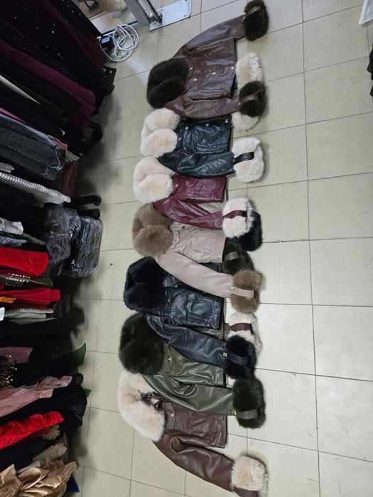 Кожено яке с пух