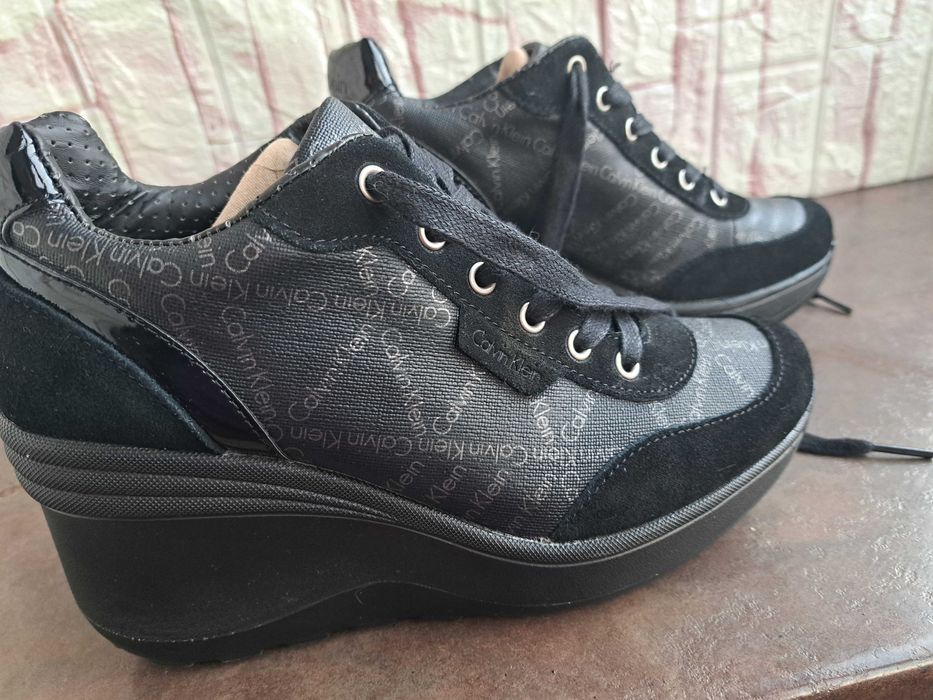 дамски сникърси,маратонки,,спортни обувки на платформа,CALVIN KLEIN,38