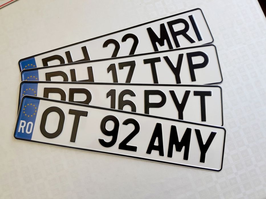 Placute auto numere auto personalizate ornamentale