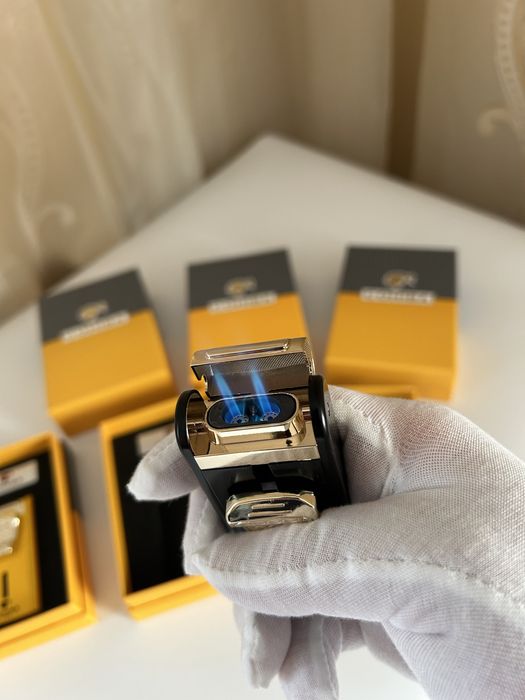 Запалка Cohiba с вградена резачка и пънч – 2 пламъка