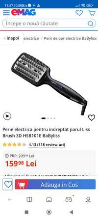 Perie electrica pentru îndreptat părul