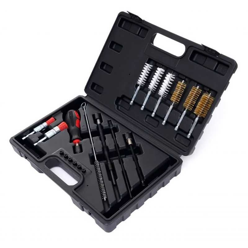 Trusa perii curatare canale injectoare bujii 19 piese (KD10049)