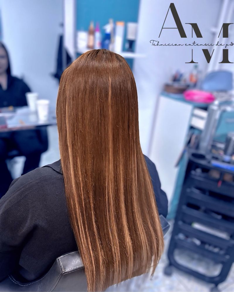 Aplic extensii de par natural