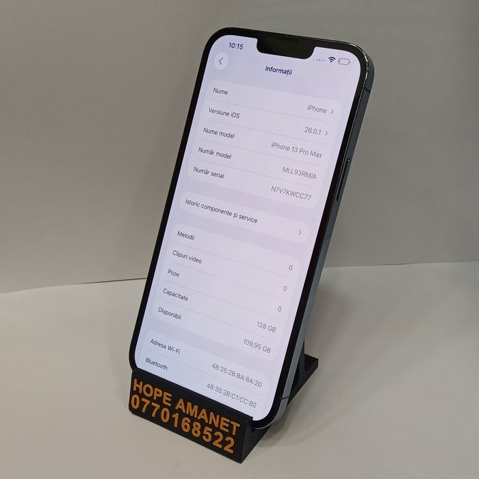 Hope Amanet P1/ iPhone 13 Pro Max 128 GB 78% Baterie #37196