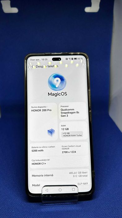 Honor 200 Pro 5G (AG50 Galata B6848) Garantie 2 ani!