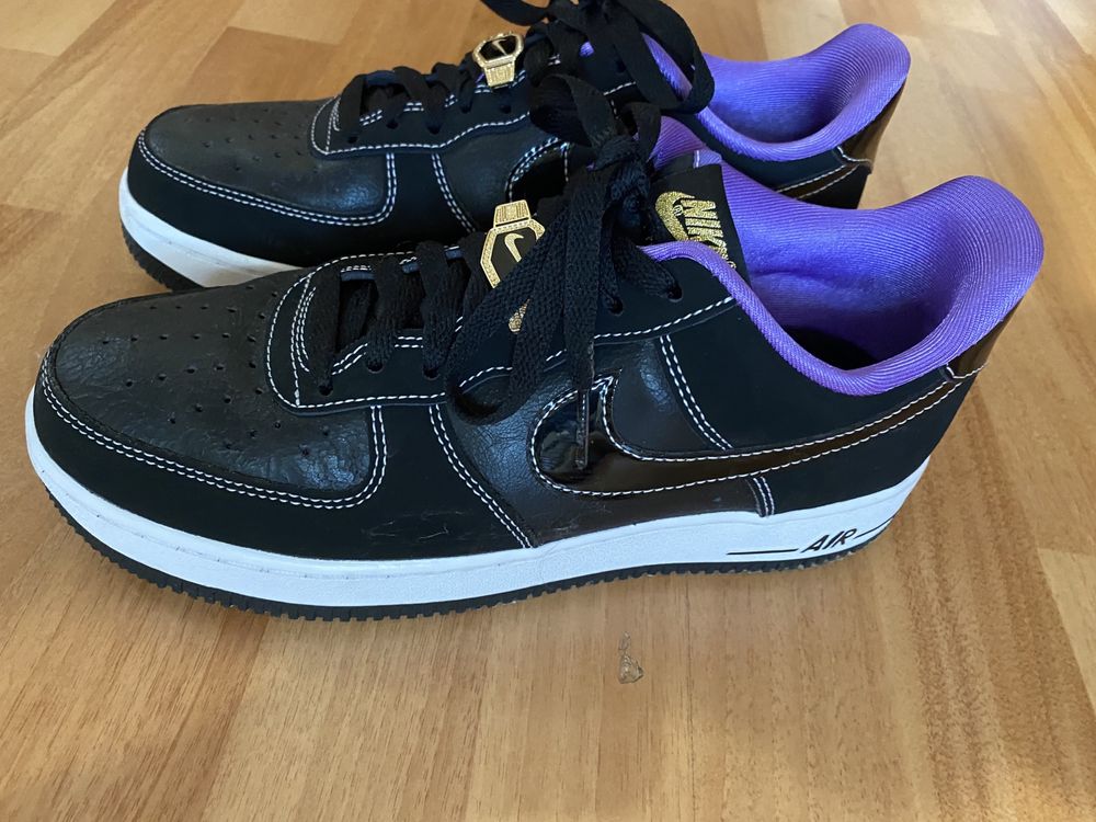 Vând Nike Air Force 1 Low World Champ Lakers Black Purple Shoes