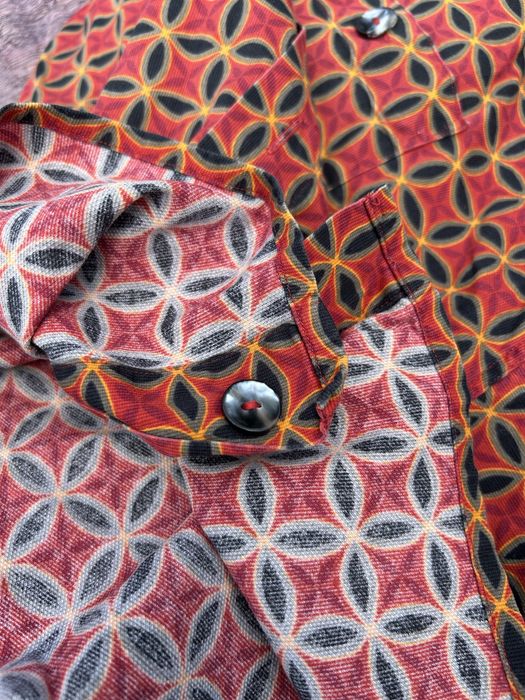 Camasa cu maneca scurta de festival design abstract marime XL