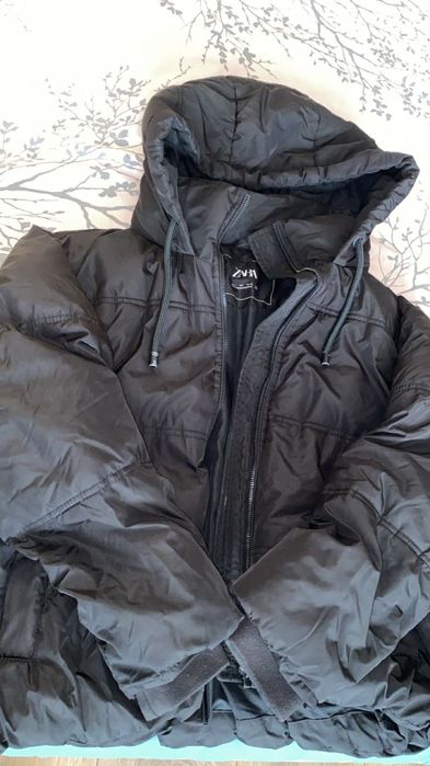 Зимно черно яке Зара