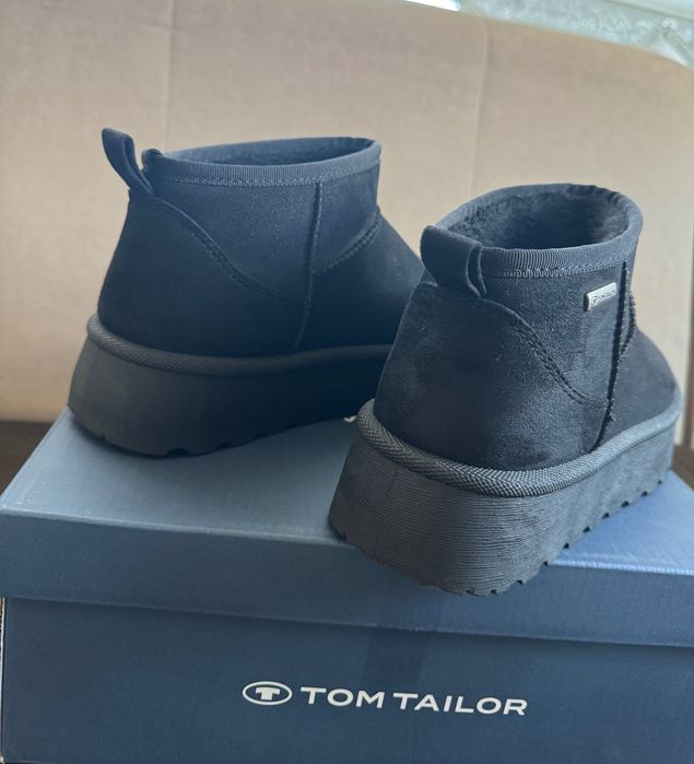 Черни боти Tom Tailor