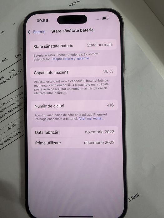 Iphone 15 pro full box garantie