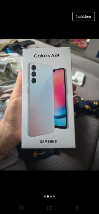 Samsung galaxy A24 dual sim 128 gb 6 gb ram silver nou nefolosit